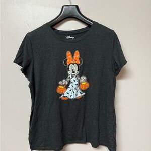 Disney Minnie Mouse Kids T-Shirt - Black and Orange